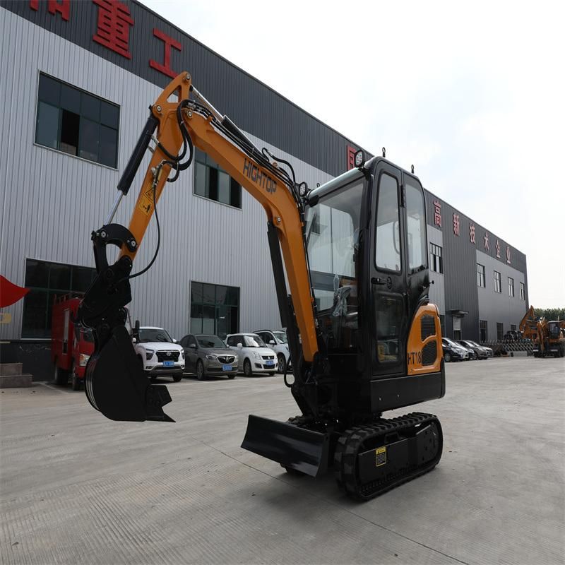 Ht18 Multifunctional Garden Farm Mini Digger 1.8 Ton Excavator with 0.06m3