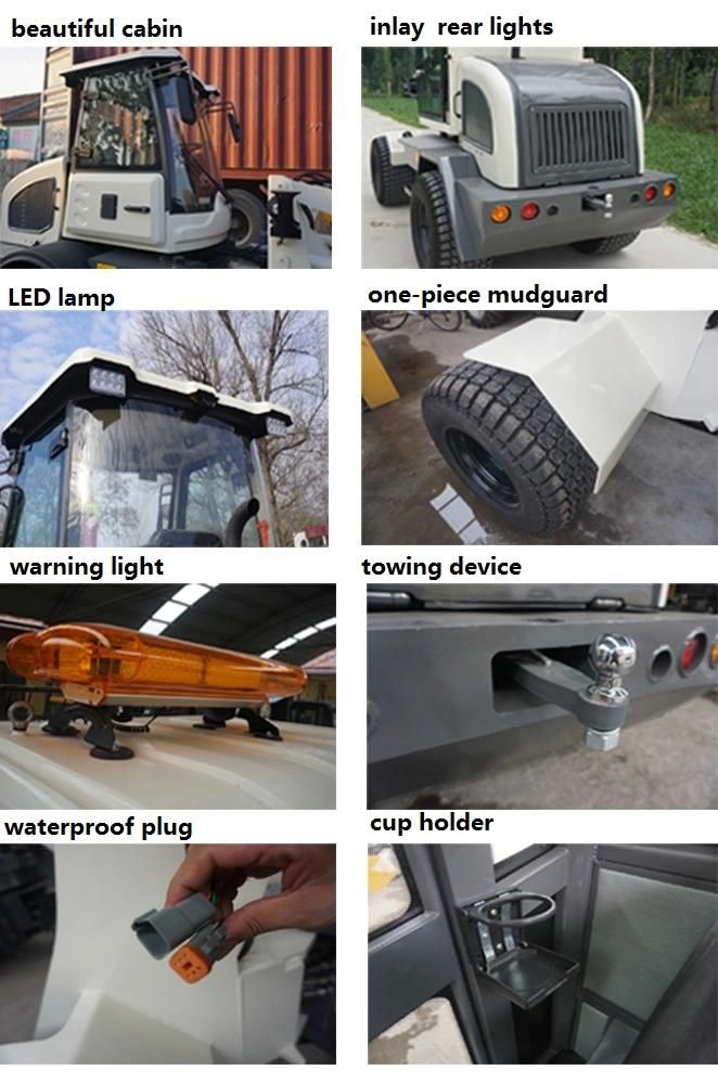 Mini Wheel Front End Loader Ce Wheel Loader Zl08-800kg with Price