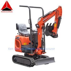 Hot Sale Rhinoceros Xn10-8 CE EPA Euro 5 Emission 1.5km/H 10.5rpm 7.5kw/8.2kw/10.2kw Mini Crawler Excavators