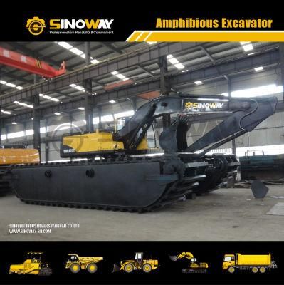 Amphibious Dredge Excavator Sinoway Water Excavator for Sale