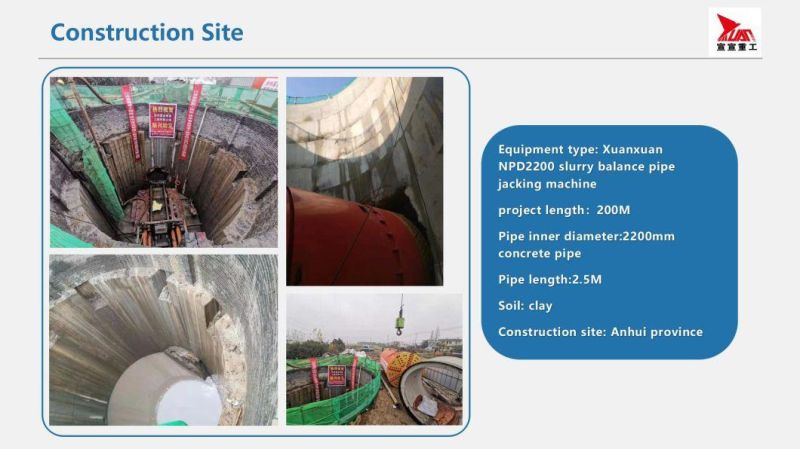 4000mm Slurry Balance Pipe Jacking Machine Mtbm