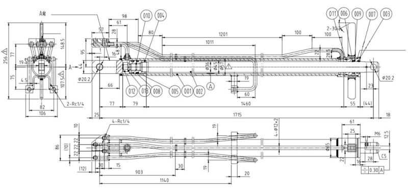 Customized Hydraulic Cylinder Oil Cylinder for Truck Crane