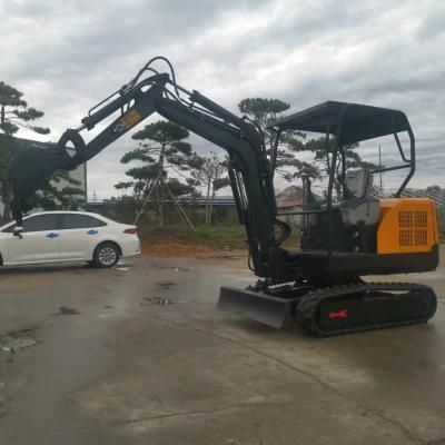 1 Ton Small Mini Digger Excavator O. 8t Mini Trackhoe Excavator for Sale