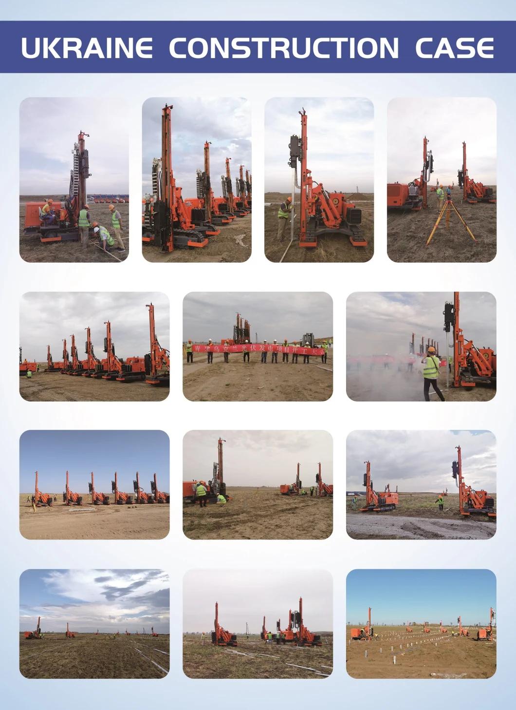 High Quality Low Price Crawler Mounted Solar Pile Driver Machine