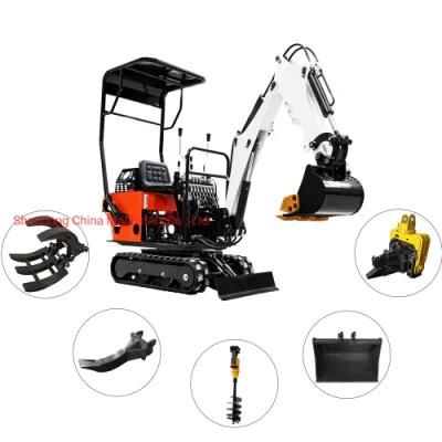 Chinese Supply Shandong Hightop Group Farm Home Use Gasoline Diesel Engine Excavator for Sale