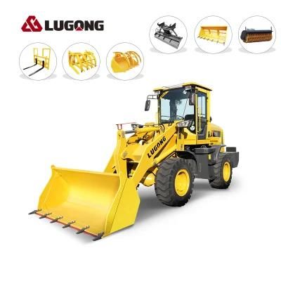 Lugong 4WD Payloader Factory Price Small Wheel Loader T938 Inhot Sale