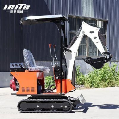 China 0.8 Ton Crawler Mini Excavators Price Home Orchard Greenhouse Farm Courtyard with Side Swing Function for Sale