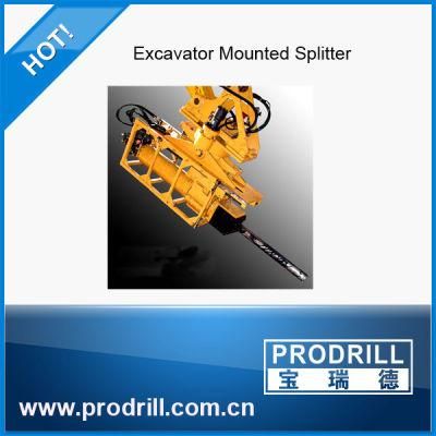 Large Hydraulic Rock Splitters on Rock Area Excavator