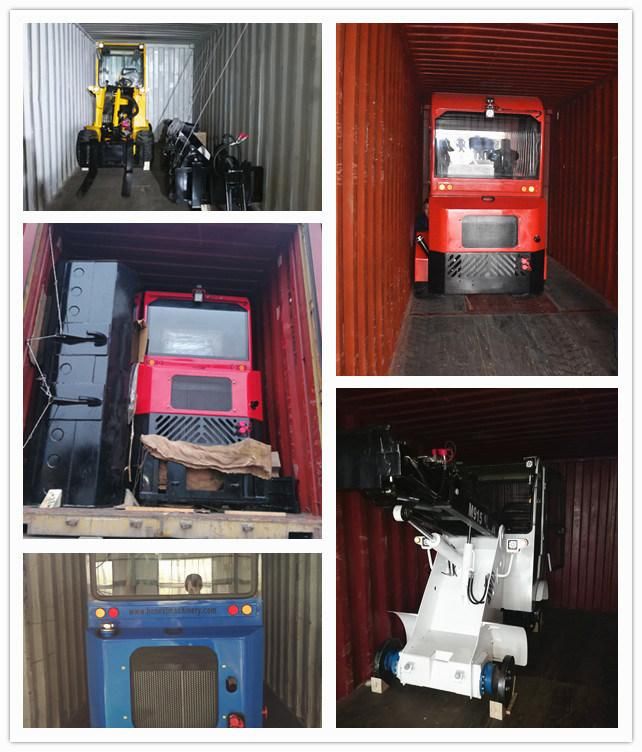1500kg Medium Sized 3400*1500*2300mm Compact Wheel Loader with Kubota Loader Adapter Plate