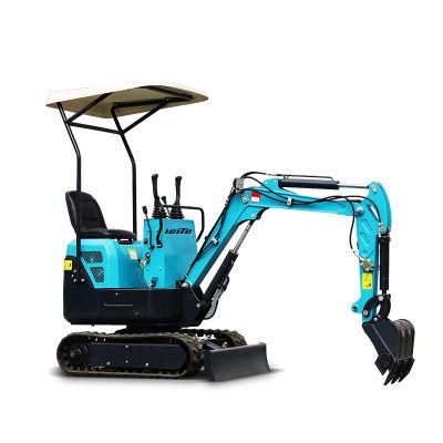 Farming Machinery 1.0 Ton 1800kg Capacity Mini Excavators for Sale