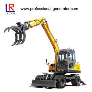 0.3cbm 8.3tons Grapple Wheel Excavator