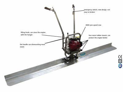 Gasoline Concrete Surface Finishing Screed with Honda Engine Ce Certification