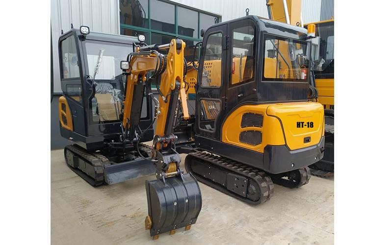 China Factory Mini Excavator 1 Ton 2 Ton Small Digger for Sale