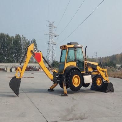 Hydraulic Wheeled Backhoe Loader Bucket Tractor for Sale