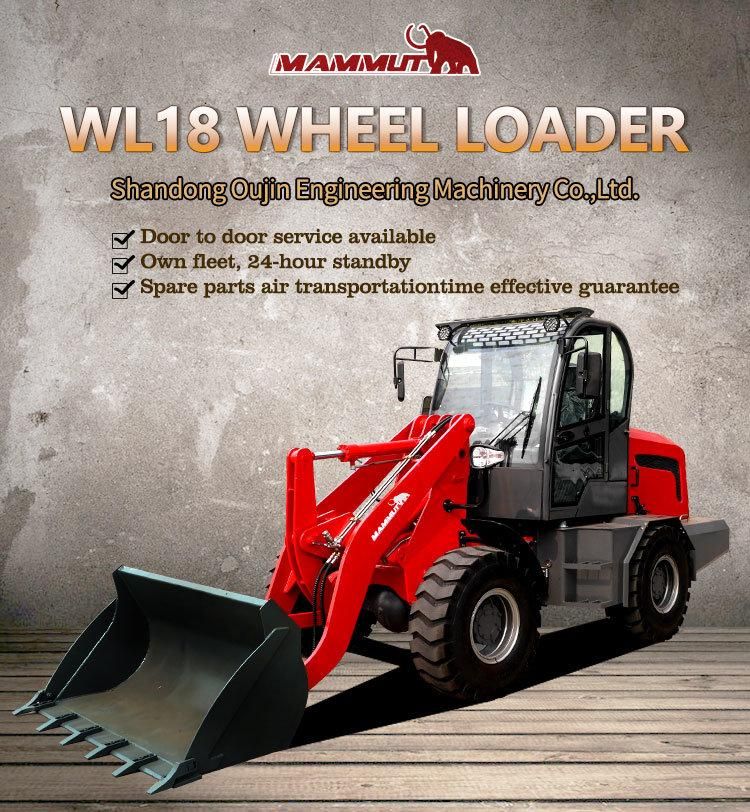 China Weifang Manufacturer 1800kg Diesel Mini Radlader