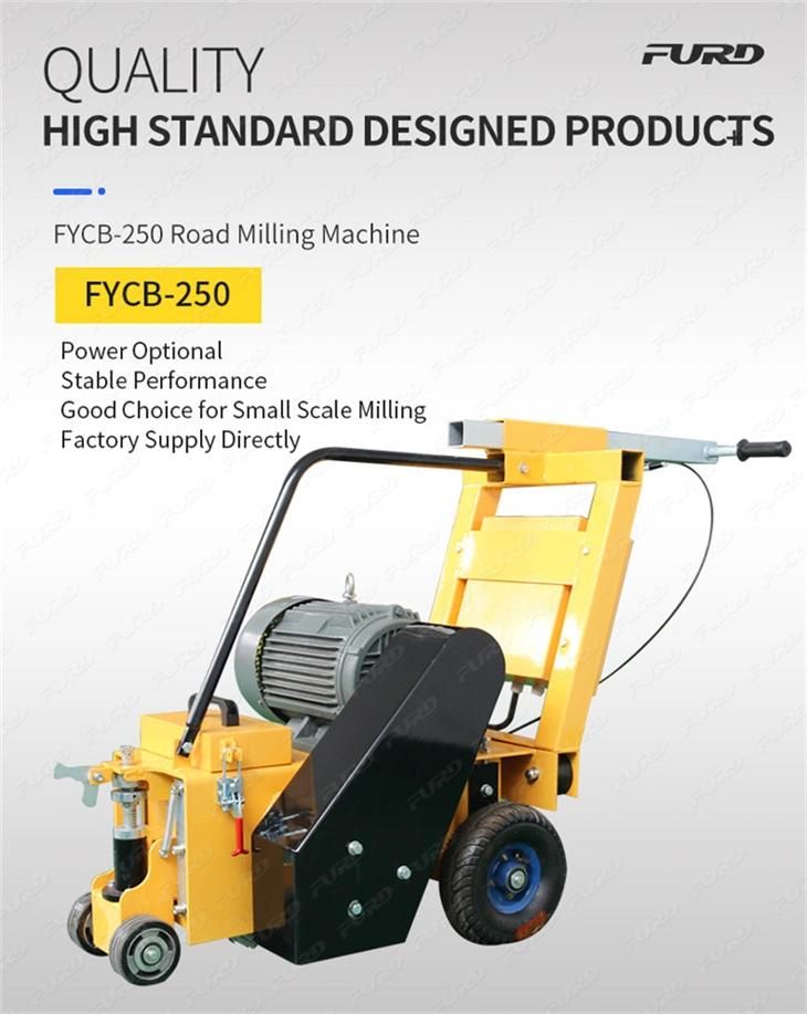 Self Propelled Electric Gasoline Engine Road Milling Machine