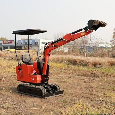 Smallest Mini Excavator 1 Ton Excavator Digger Machine for Sale