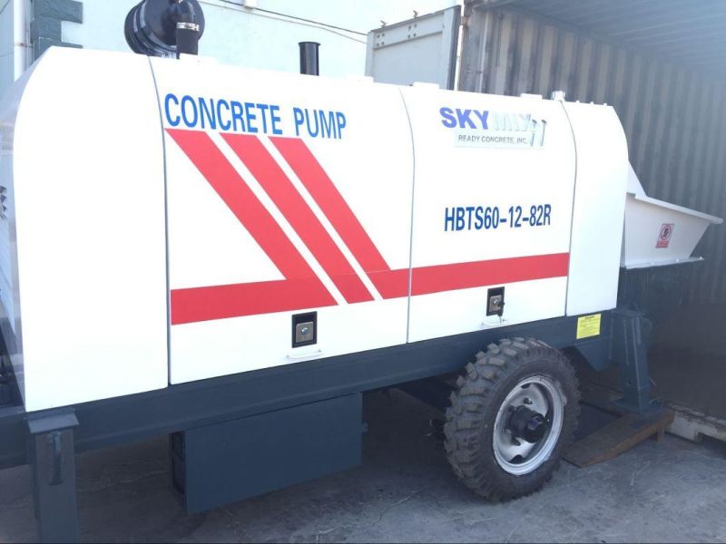 Small Secondary Construction Column Pump Diesel Mini Concrete Pump for Sale