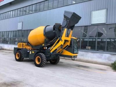 3m3 Self Loading Mobile Concrete Mixer with 270 Degree Rotating Chassis