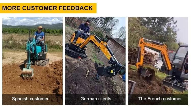 Mini Digger Factory Sale Mini Excavator 1.8 Ton Digger Mini Excavator for Garden Home Farm Use