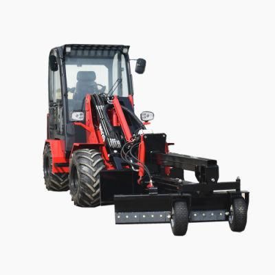 Agricultural Farm Wheel Loader 2000kg Small Telescopic Loader with Rotary Tiller/Bale Fork