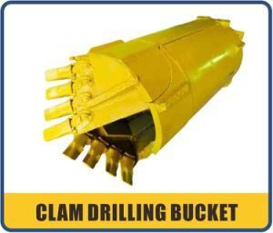 Clam Drilling Bucket with Rock Bit