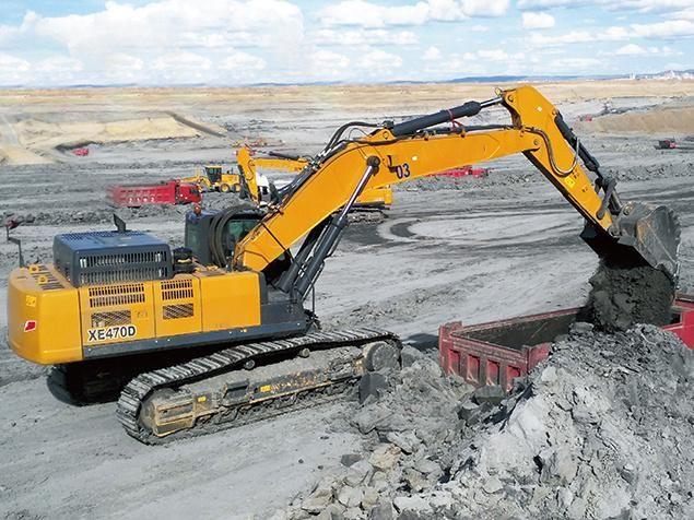 Xe470d 47ton 2.5cbm Big Hydraulic Rotating Bucket Mining Crawler Excavator