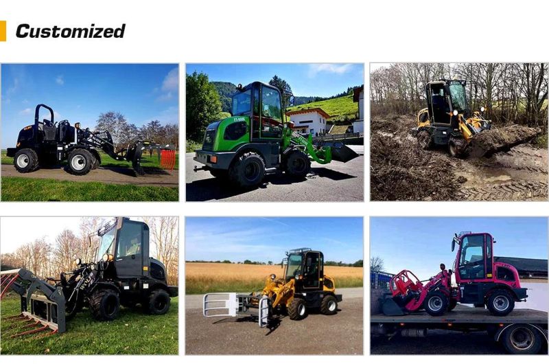 China Supplier Wolf Zl08/Wl80 0.8t/800kg 4WD/Wheeled with CE/Euro3/Euro5/Diesel Best Radlader/Hoflader/Wheel Loader for Mini/Farm/Garden/Agricultural/Sales