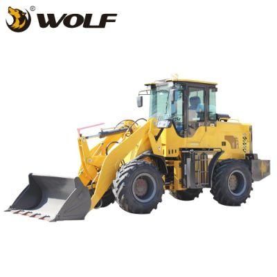 China Wolf 70kw Diesel 2 Ton Front Wheel Loader for Africa