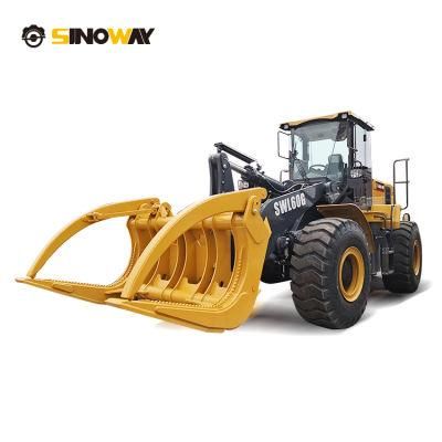 Forestry Equipment Suppliers Mini Front End Wheel Log Loader with Timber Grapple for Sale