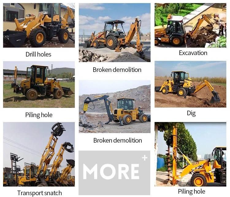 Hot Sell 0.2m3 Digging Bucket Capacity Backhoe Loader with Cheap Price