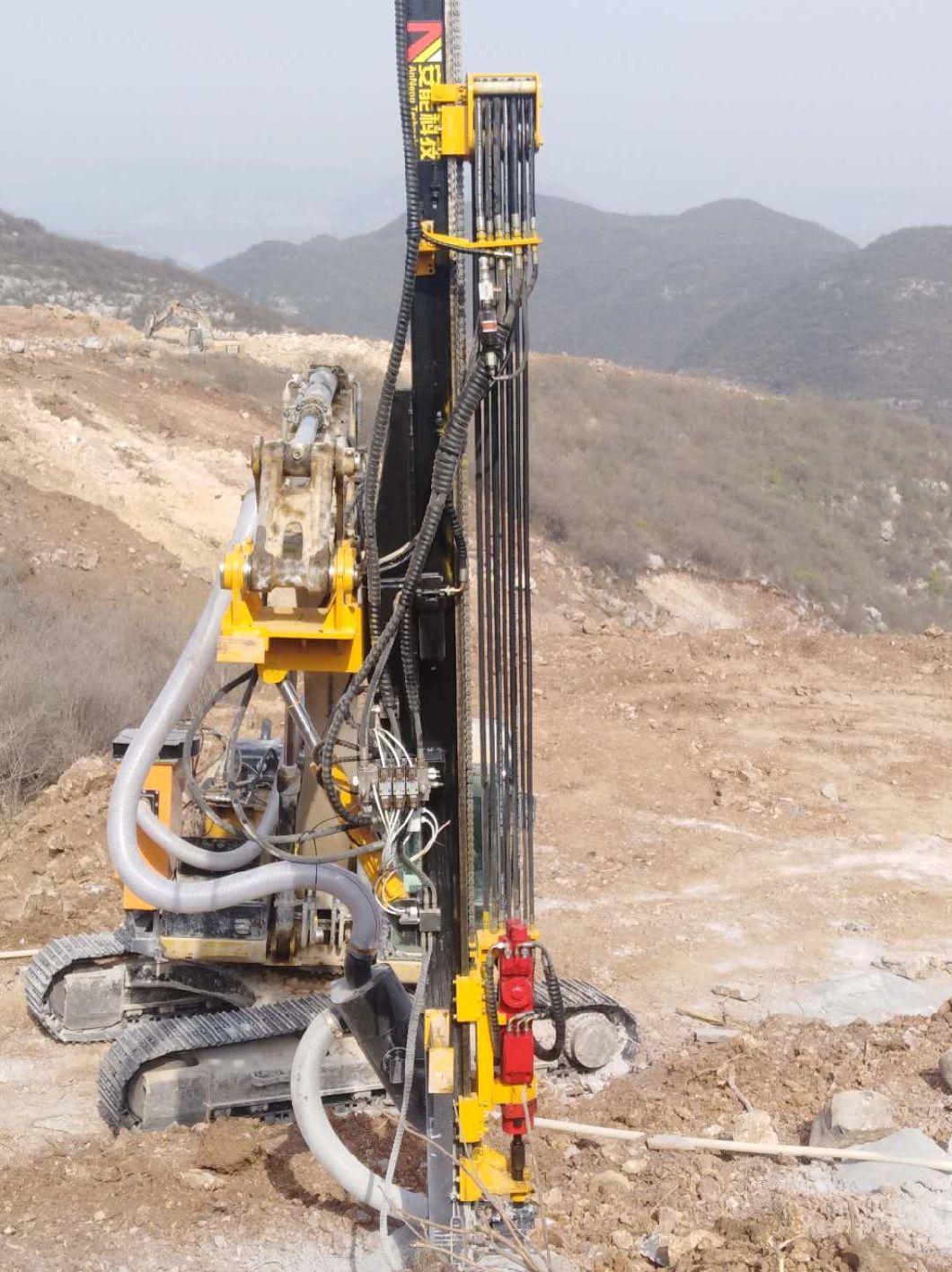 PD 90 Hole Dia 38-89 mm Rock Drill Excavator Mounted Attachment