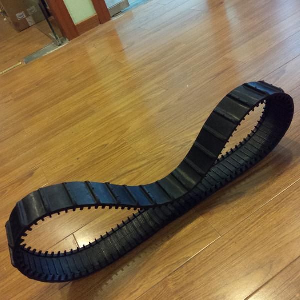 80mm Width Rubber Track for Robot, Wheels Available (80-15-108)