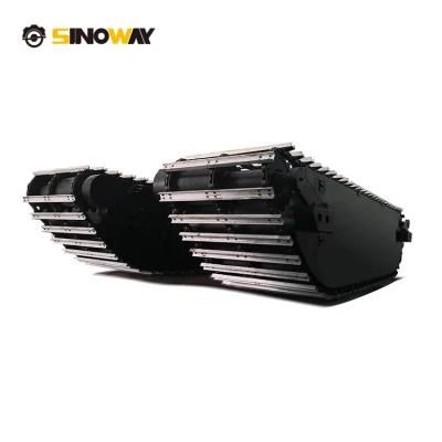 Alunimun Track Shoe Amphibious Floating Excavator Undercarriage Pontoon for 20ton Excavators