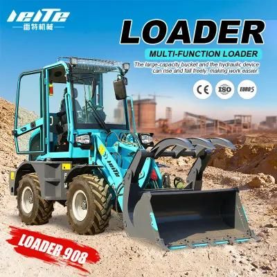 New Design 4X4 Mini Loader Wheel Loader Ltz- 908 Mini Wheel Loader for Sale