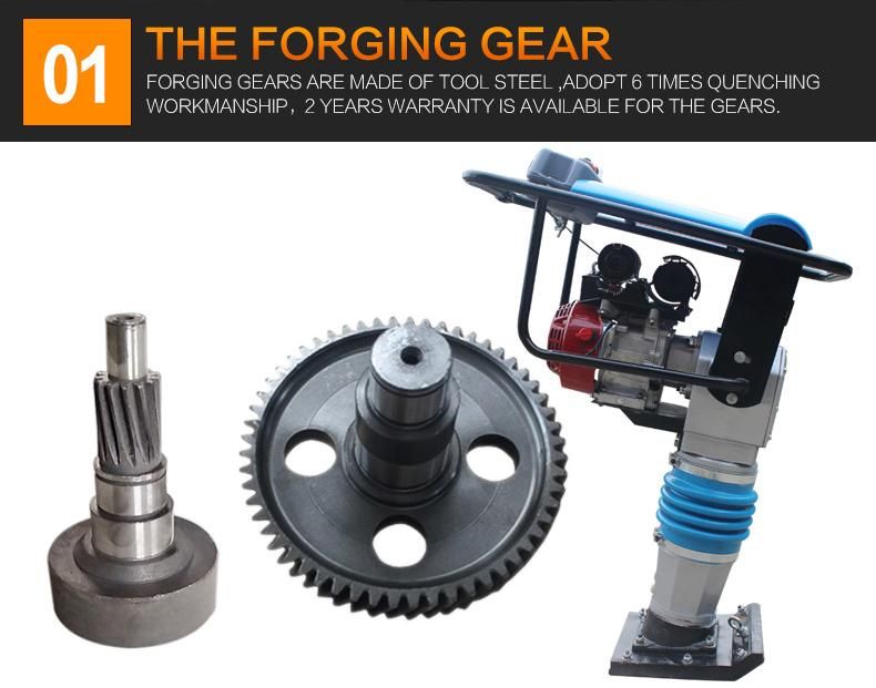 Hcr110 Vibrating Rammer Gasoline Tamping Rammer Petrol Vibration Rammer