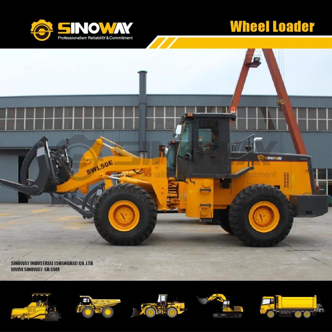5 Ton Front End Loader Swl50e Wheel Loader with Shovel Bucket