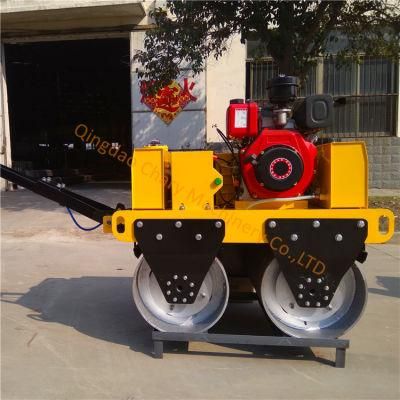 Double Drum Walking Behind Mini Vibratory Road Roller