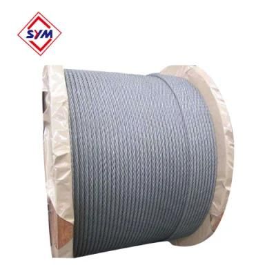 Galvanized Steel Wire Rope 6X19 Type for Tower Crane Trolley Mechanism