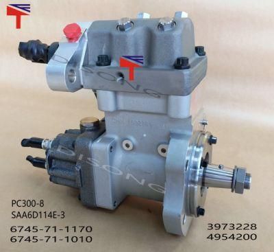 Fuel Pump 6745-71-1170 6745-71-1010 for Excavator PC300-8 Engine SAA6d114 Qsc Spare Parts 3973228 4954200