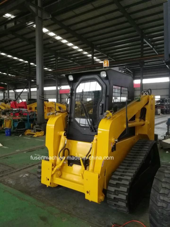 2019 New 75HP Crawler Skid Loader Wheel Loader Track Skid Steer Loader Mini Loader with America Kohler EPA Tire 4 Engine
