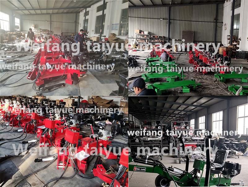 Self Power Gasoline or Diesel Engine Backhoe Digger, 15HP Backhoe for ATV