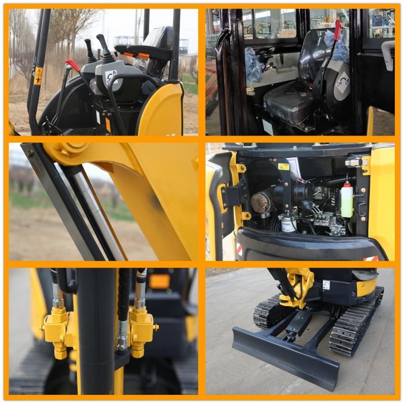 China High Standard 2.7 T Small Backhoe Digger Fw25u Mini Hydraulic Pump Rubber Crawler Track Excavators with Canopy Cheap Price for Sale