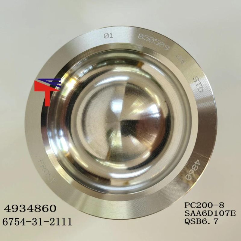 High Quality Diesel Engine Mechanical Parts Piston 6754-31-2111 for Engine Parts PC200-8 SAA6d107e Qsb6.7 Generator Set
