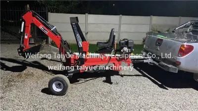 ATV Mounted 270cc 420cc Towable Backhoe Small, Mini Backhoe Towable