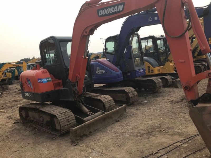 6t Used Doosan Dh60 Crawler Excavator Dh60-7 Mini Excavator