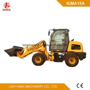 Kima15A Loader Passed Ce Test Parallel Linkage Full View Cabin 1.5 Ton