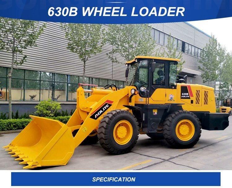 Hot Sale Chinese Brand 3 Ton 630 Mini Front Wheel Loader for Sale