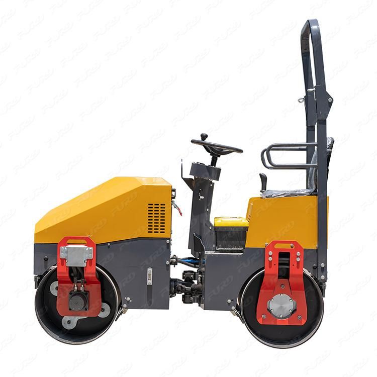 1 Ton Asphalt Vibratory Roller 28kn Compaction Road Roller for Sale USA