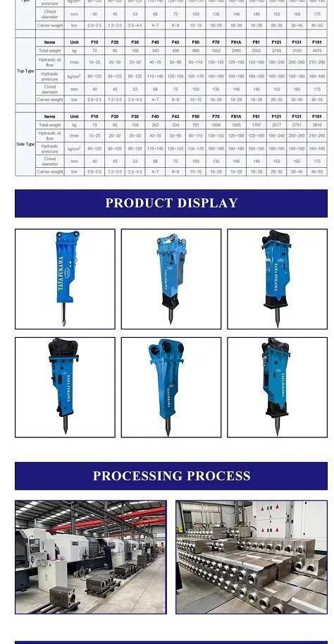 Gbpsc Hydraulic Break Hammer (ZFB2L) for 4-8 Ton Excavator